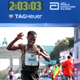 Kenenisa Bekele comes close to the marathon world record. (Photo credit: Ronny Hartman/Getty)